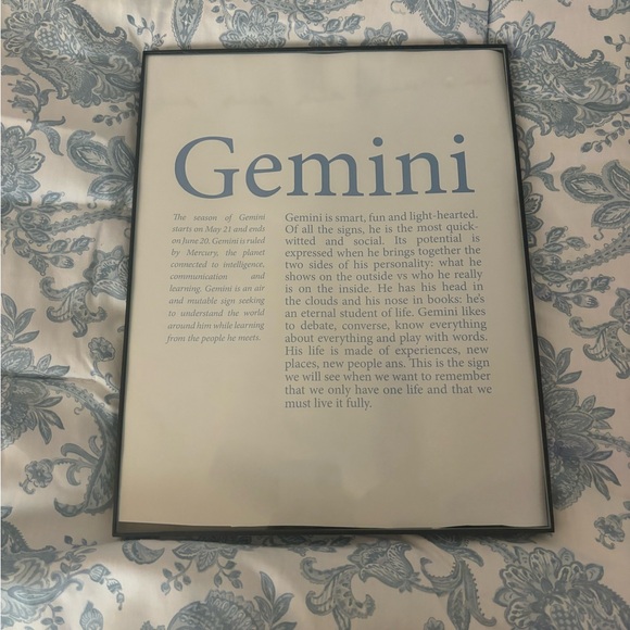Other - Gemini wall poster